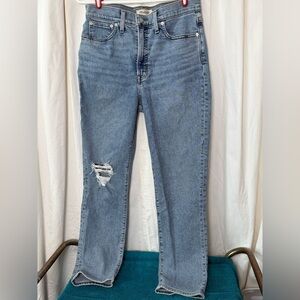 Madewell‎ Distressed Denim Blue Jeans Women's Sz 29 Med. Wash